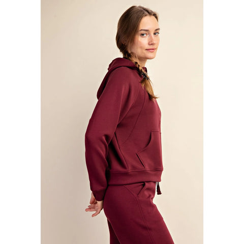 Modal Scuba Quarter Zip Hoddie Jacket
