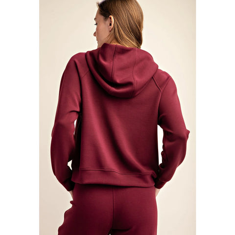 Modal Scuba Quarter Zip Hoddie Jacket