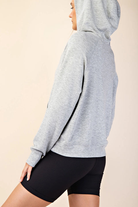 Modal Scuba Quarter Zip Hoddie Jacket