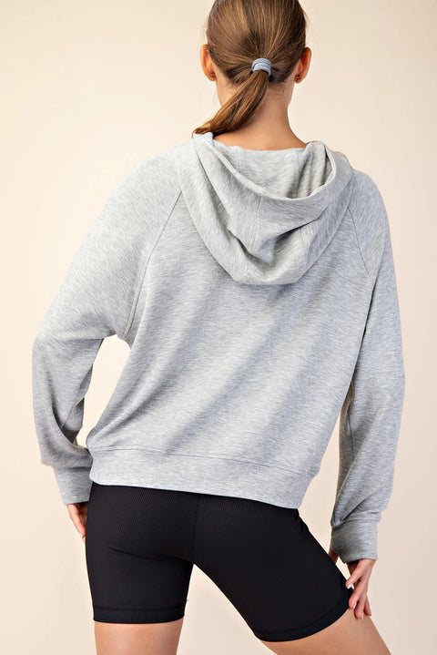 Modal Scuba Quarter Zip Hoddie Jacket