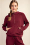 Modal Scuba Quarter Zip Hoddie Jacket