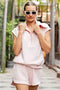 Modal Scuba Short Sleeve Quarter Zip Top