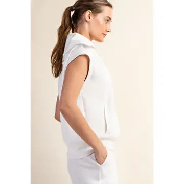 Modal Scuba Short Sleeve Quarter Zip Top