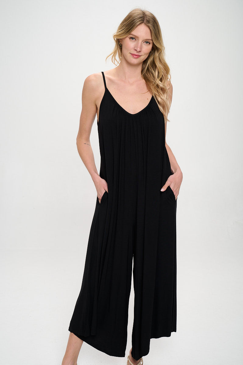Modal Spandex Soft Knit Jumpsuit-New Arrival-Reneecollection-Small-BLACK-Urbanheer