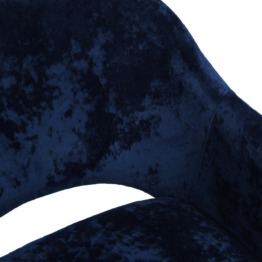 Modern Armchair Accent Chair-Gold Legs-Navy Blue Velvelt-Armchair-39F Inc.-29.5" H x 23.2" W x 20.1" D-Urbanheer