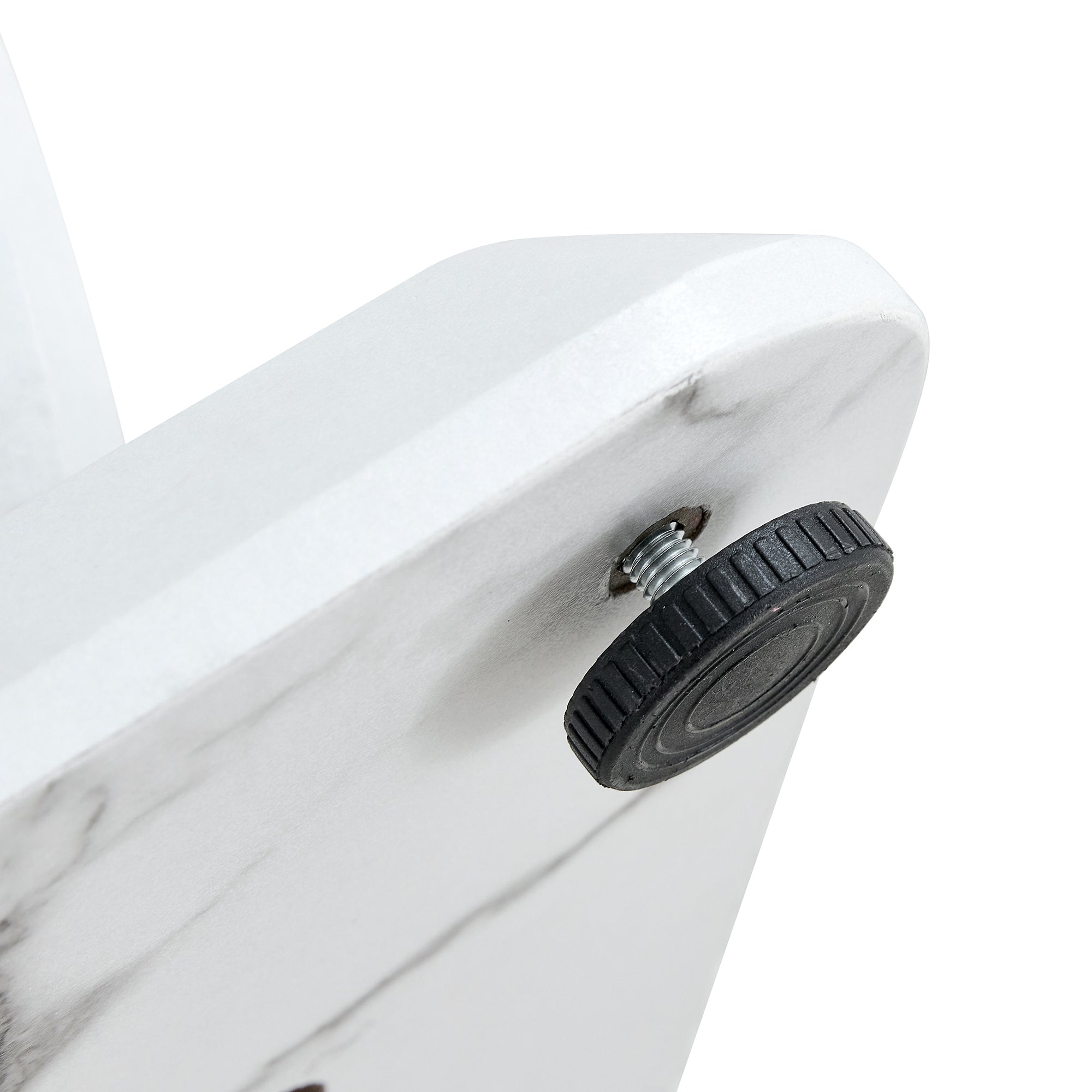 Modern Minimalist White Marble-Patterned MDF Square Coffee Table. Add a quiet and cozy atmosphere to-UH Decor-Default-Urbanheer