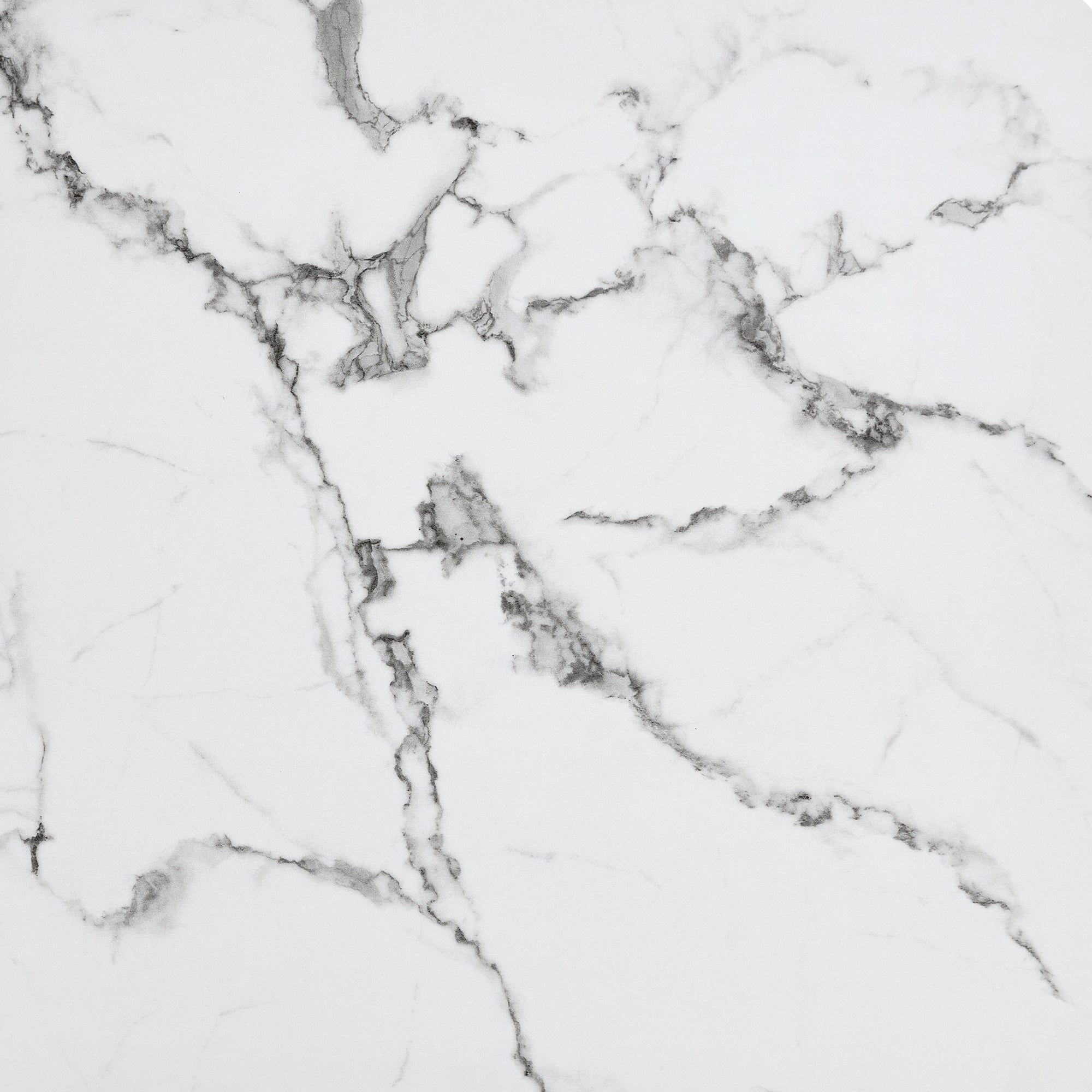 Modern Minimalist White Marble-Patterned MDF Square Coffee Table. Add a quiet and cozy atmosphere to-UH Decor-Default-Urbanheer