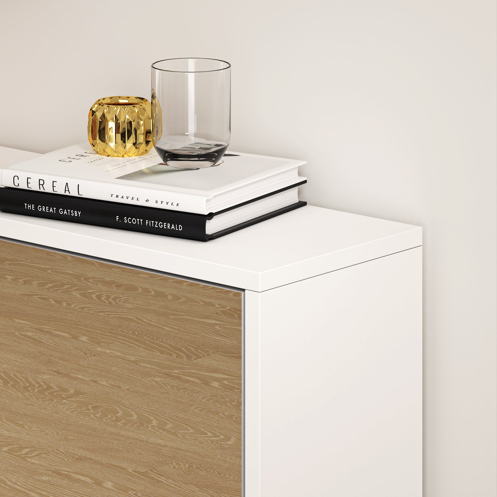 Modern Shoe Cabinet with Small Mirror Edge Gap, Mirror Shoe Rack Organizer with 3 Flip Drawers, Shoe-UH Decor-Default-Urbanheer