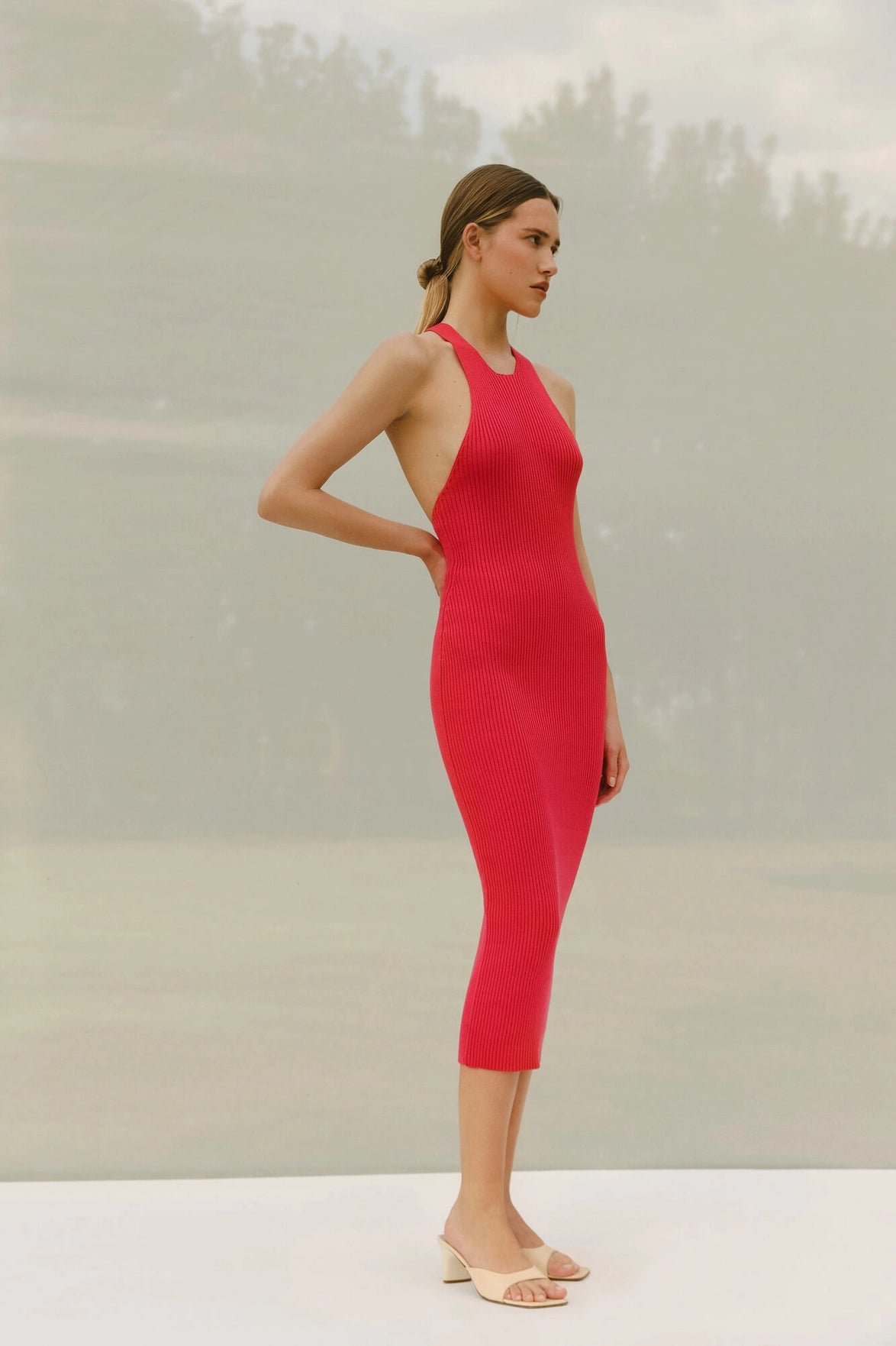 Mojito Off-Shoulder Midi Dress-Dress-Nenya Fashion Limited-XS/S-Kiwi-Urbanheer