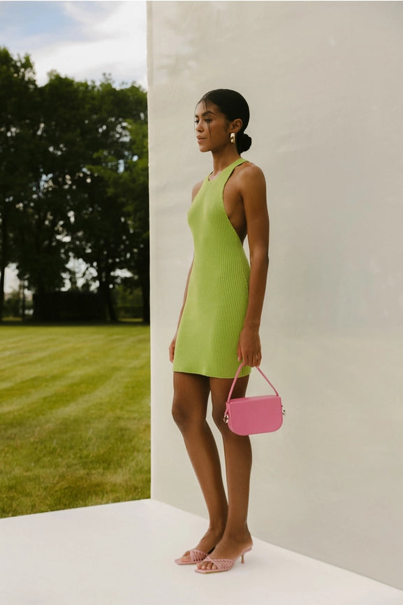 Mojito Off-Shoulder Mini Dress-Dress-Nenya Fashion Limited-XS/S-Kiwi-Urbanheer