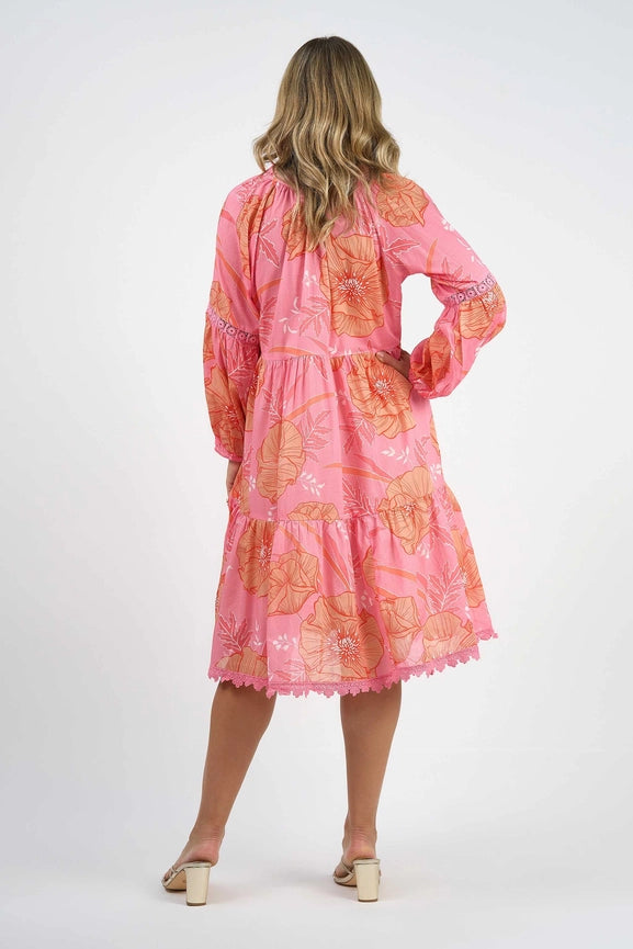 Molly Dress Blossom-Dress-Naudic-XS-Pink-Urbanheer