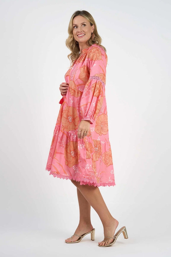 Molly Dress Blossom-Dress-Naudic-XS-Pink-Urbanheer