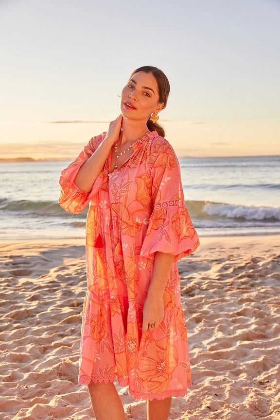 Molly Dress Blossom-Dress-Naudic-XS-Pink-Urbanheer