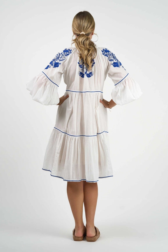Molly Dress Elsa Embroidery-Dress-Naudic-XS-White-Urbanheer