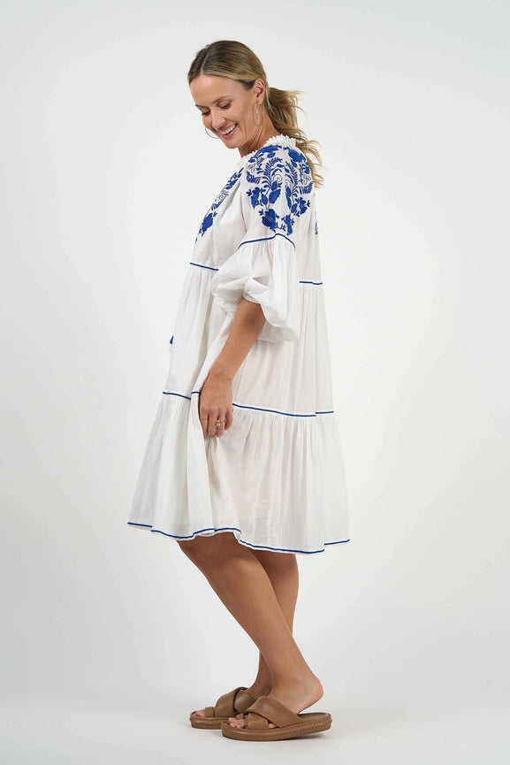 Molly Dress Elsa Embroidery-Dress-Naudic-XS-White-Urbanheer