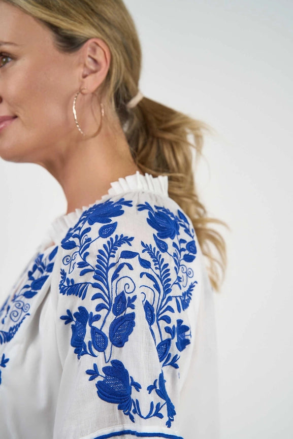 Molly Dress Elsa Embroidery-Dress-Naudic-XS-White-Urbanheer