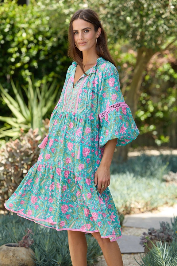 Molly Dress Flamingo-Dress-Naudic-M-Blue-Urbanheer