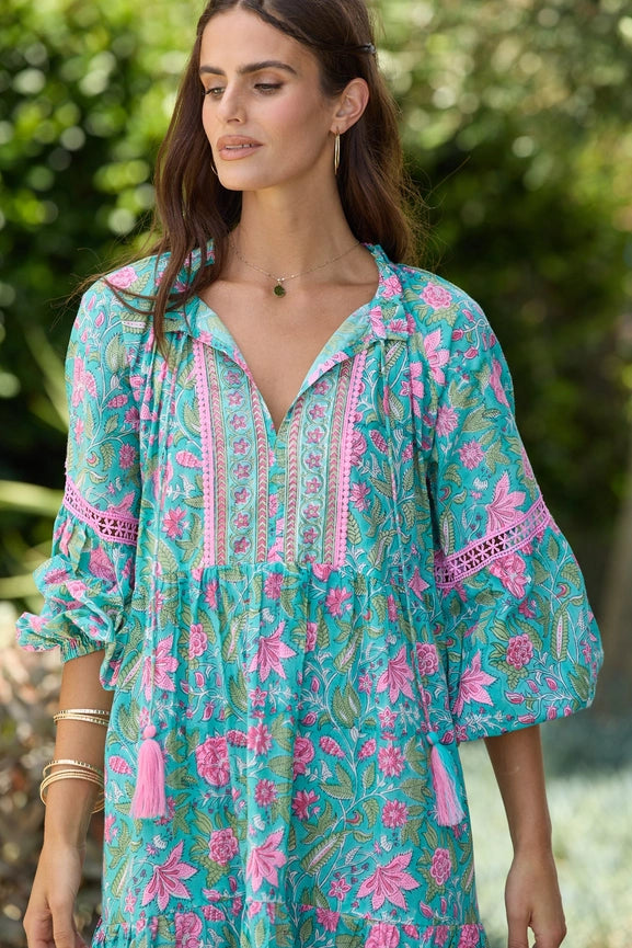 Molly Dress Flamingo-Dress-Naudic-M-Blue-Urbanheer