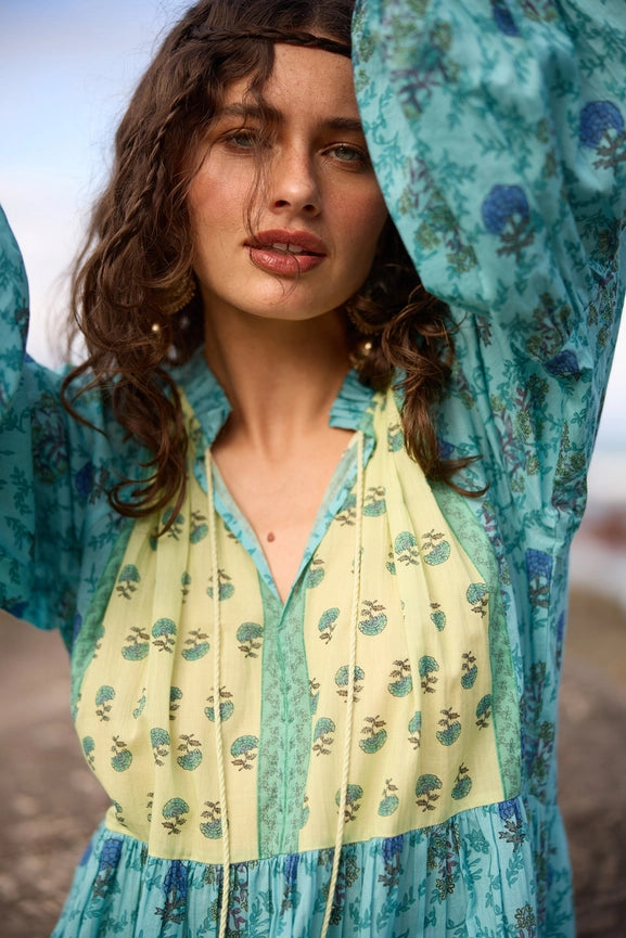 Molly Dress Wildflower-Dress-Naudic-M-Aqua-Urbanheer