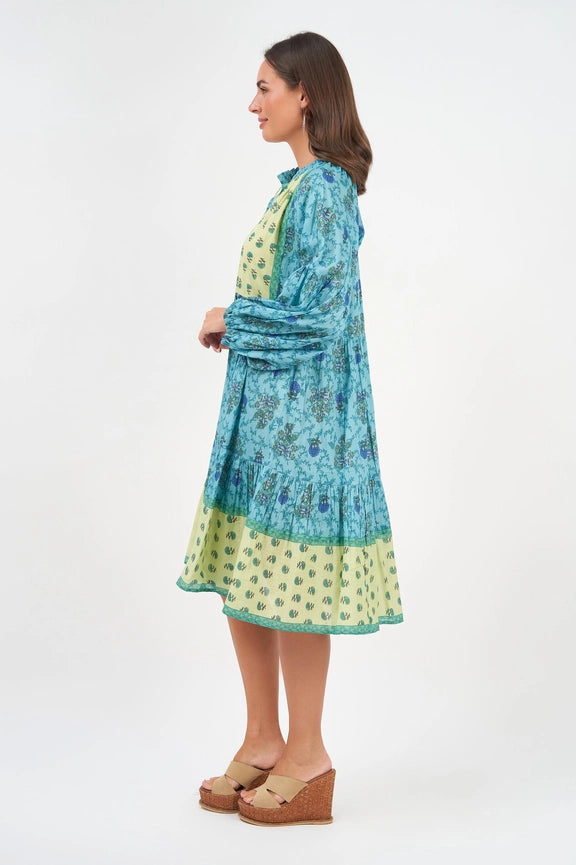 Molly Dress Wildflower-Dress-Naudic-M-Aqua-Urbanheer