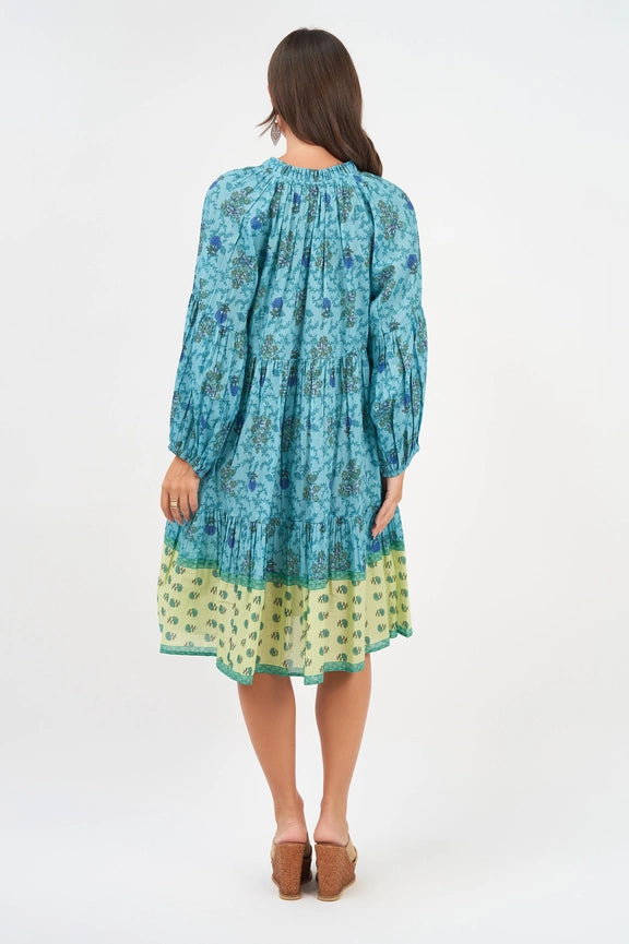 Molly Dress Wildflower-Dress-Naudic-M-Aqua-Urbanheer