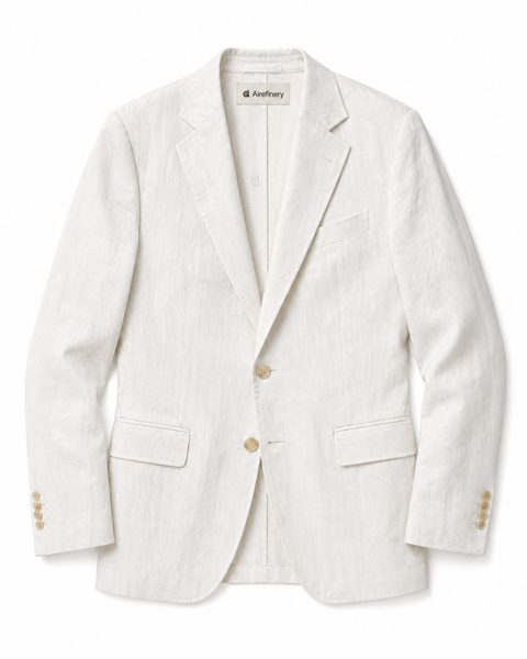 Monaco Linen Blazer – Off White