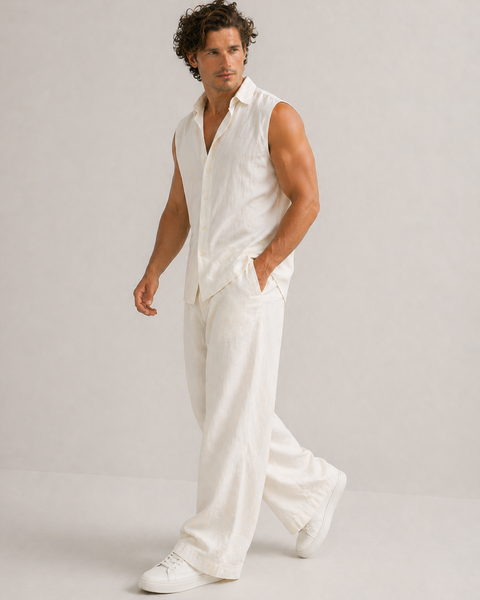 Monaco Linen Set – Off White