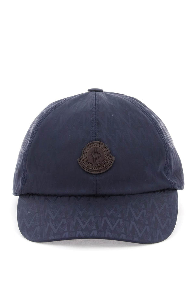 Moncler basic baseball cap in jacquard-men > accessories > scarves hats & gloves > hats-Moncler-os-Blue-Urbanheer