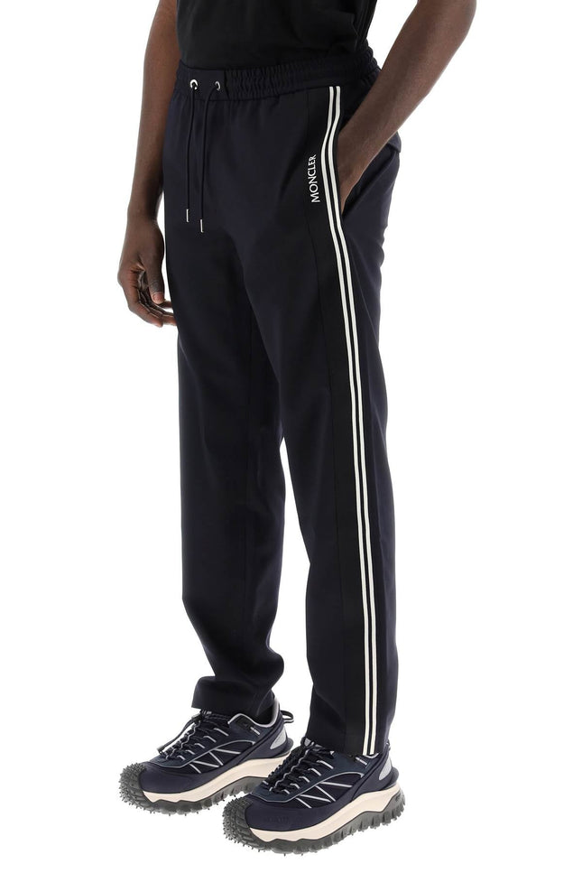 Moncler basic sporty pants with side stripes-men > clothing > trousers > joggers-Moncler-Urbanheer
