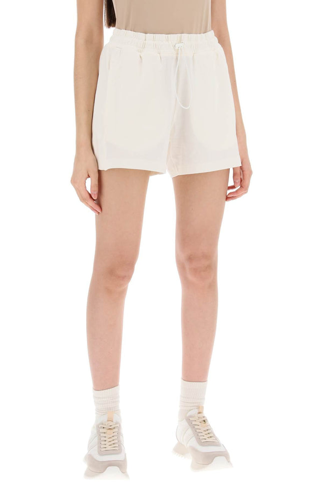 Moncler Basic Sporty Shorts With Nylon Inserts-women > clothing > trousers > shorts-Moncler-Urbanheer
