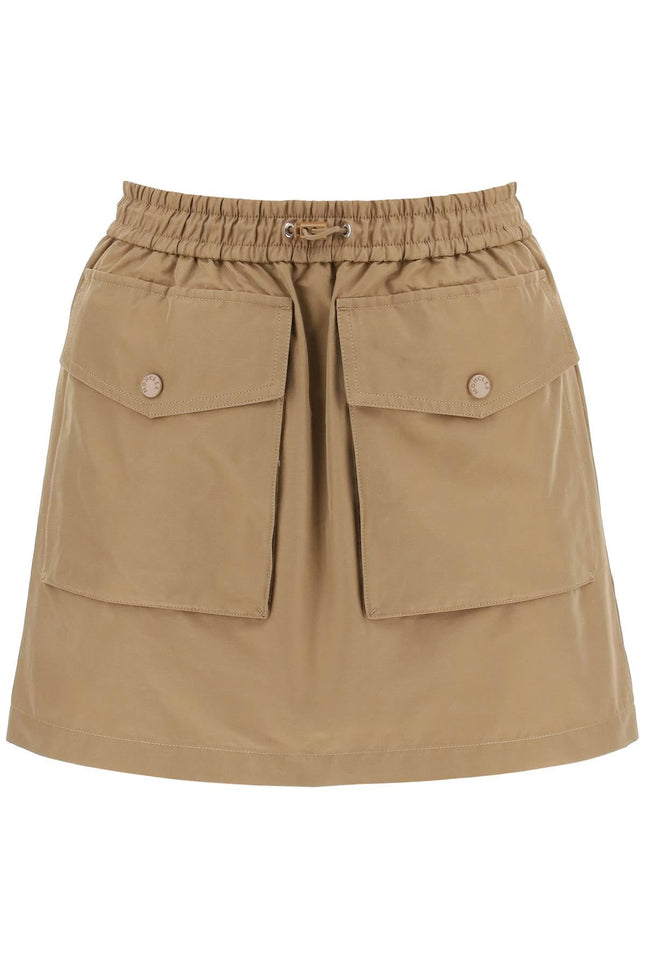 Moncler basic technical cotton cargo mini skirt-women > clothing > skirts > mini-Moncler-Urbanheer