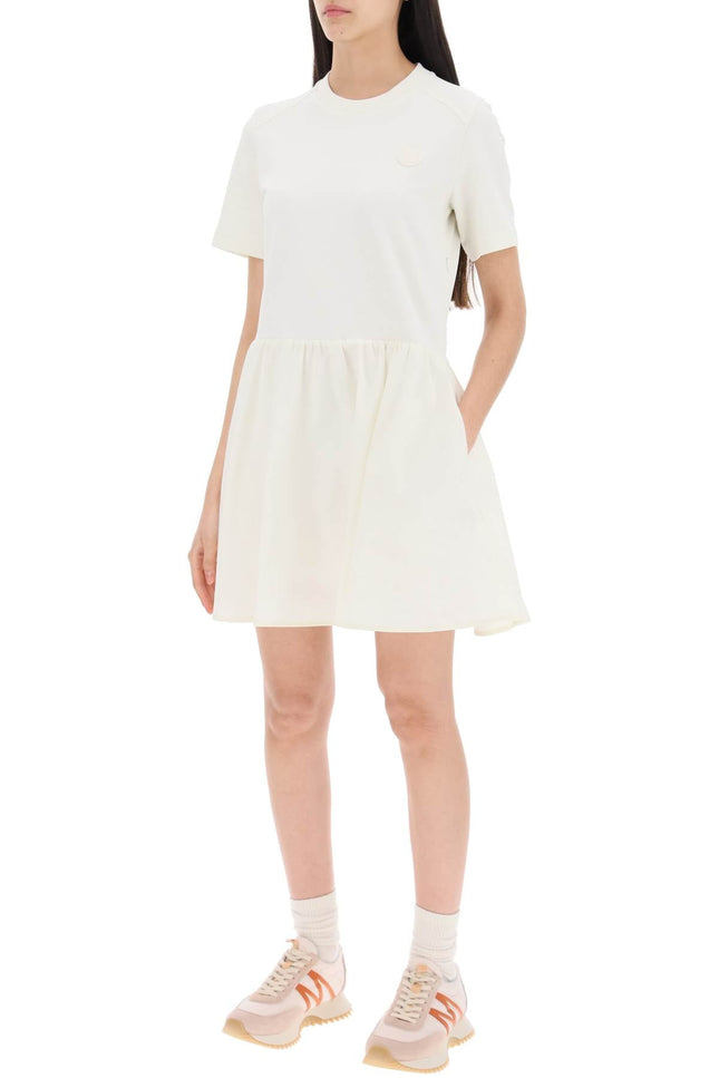 Moncler Basic Two-Tone Mini Dress With-women > clothing > dresses > mini-Moncler-Urbanheer