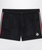 Moncler Black swim shorts with logo patch