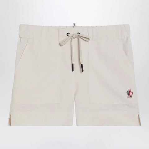 Moncler Grenoble Beige technical froissé Shorts