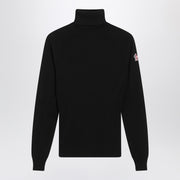 Moncler Grenoble Black wool-blend turtleneck sweater