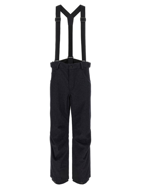 Moncler Grenoble Blue Denim Ski Bib Shorts