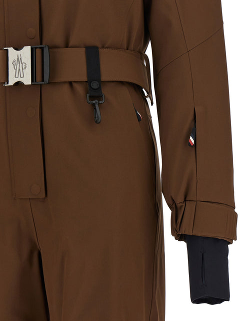 Moncler Grenoble Brown Fringed Ski Suit