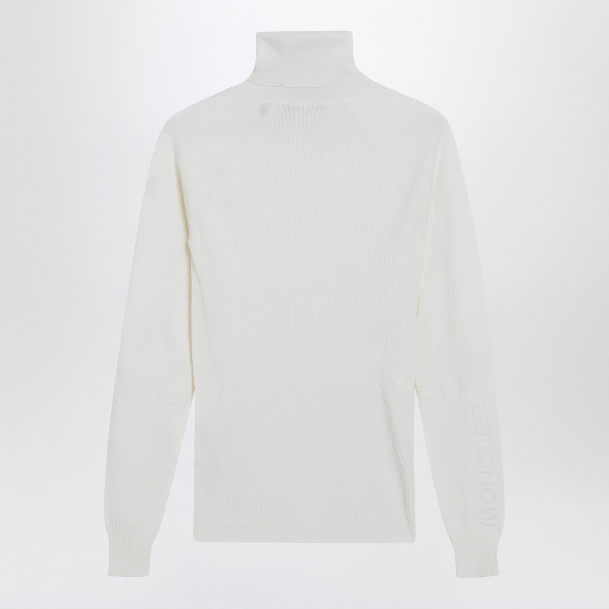 Moncler Grenoble White wool-blend turtleneck sweater