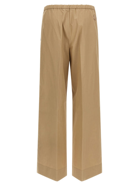 Moncler Grosgrain Logo Patch Pants