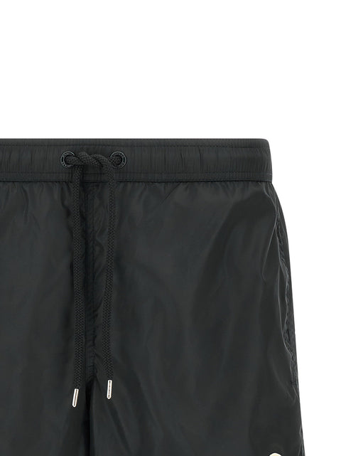 Moncler Logo Patch Swim Shorts
