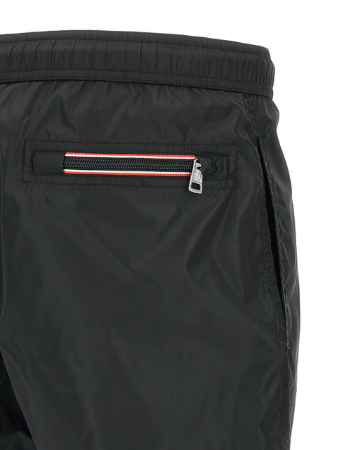Moncler Logo Patch Swim Shorts