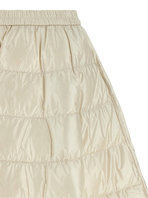 Moncler White Padded Skirt