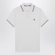 Moncler White short-sleeve polo shirt