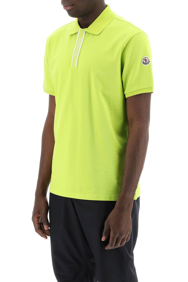 Moncler basic polo shirt with branded button-men > clothing > t-shirts and sweatshirts > polos-Moncler-Urbanheer