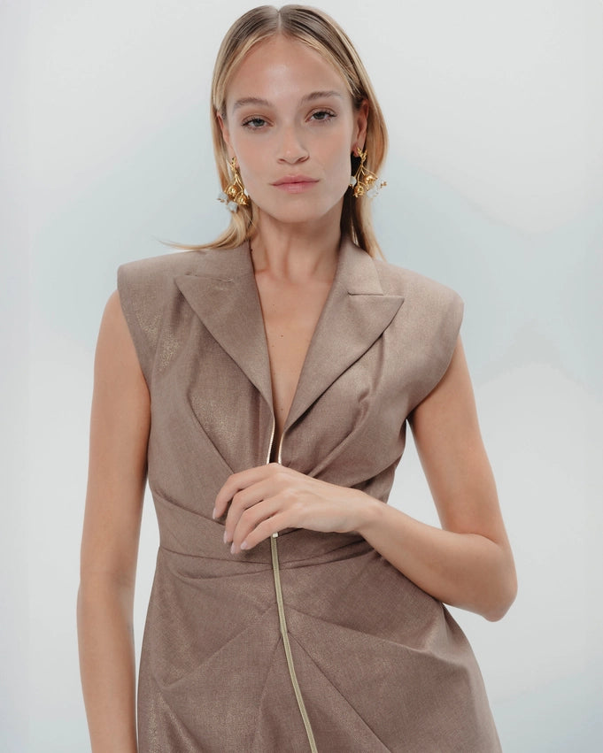 Monica Shoulder Strap Dress-Dress-Dolores Promesas-36-Urbanheer