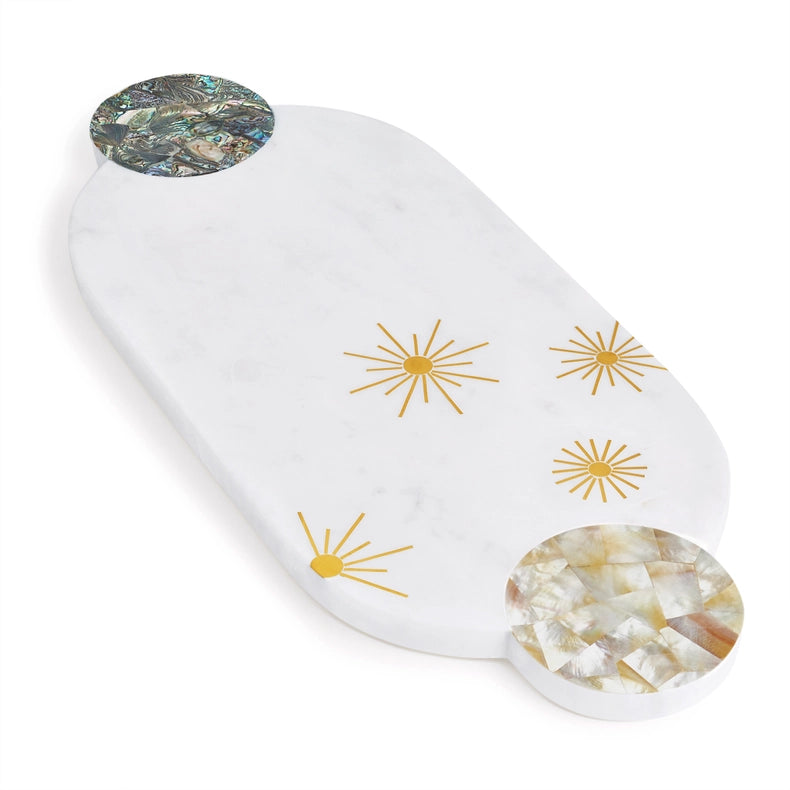 Montenegro Marble Cheese Board-Cheese Board-GAURI KOHLI-16" x 8" inches-Urbanheer