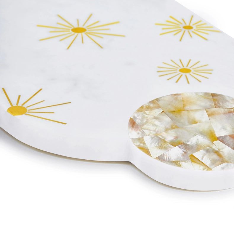 Montenegro Marble Cheese Board-Cheese Board-GAURI KOHLI-16" x 8" inches-Urbanheer