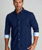 Moody Blues Plaid Long Sleeve Tech Shirt