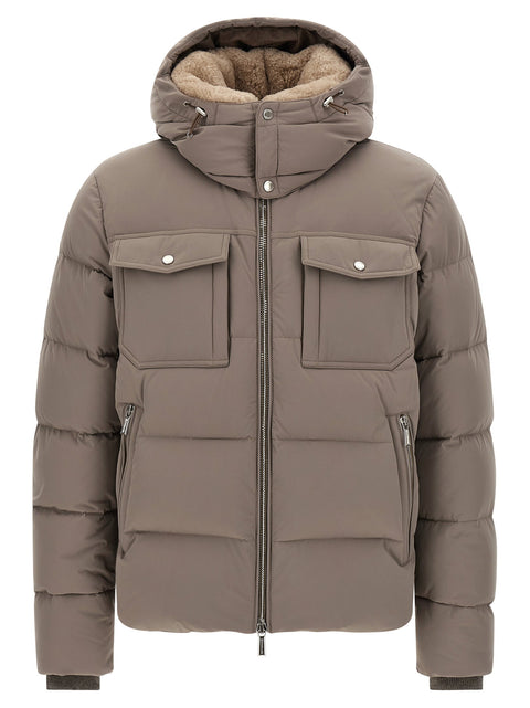 Moorer Alarick Bomber Jacket - Acqua Line