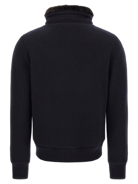 Moorer Levion Wool And Cashmere Bomber Jacket